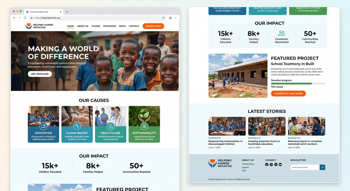 Charity & Nonprofit Website
